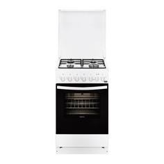 Газовая плита ZANUSSI ZCK9242G1W, электрическая духовка, белый