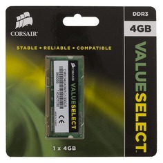 Модуль памяти CORSAIR CMSO4GX3M1C1333C9 DDR3L - 4Гб 1333, SO-DIMM, Ret