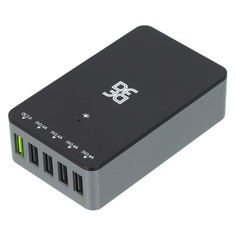 Сетевое зарядное устройство DF PORT-CHARGER-09, 5xUSB, 2.4A, черный