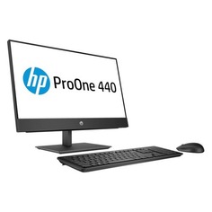 Моноблок HP ProOne 440 G4, 23.8&quot;, Intel Core i7 8700T, 8Гб, 1000Гб, 128Гб SSD, Intel UHD Graphics 630, DVD-RW, Windows 10 Professional, черный [4yv93es]