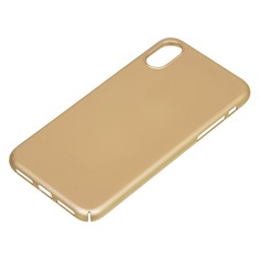 Чехол (клип-кейс) DEPPA Air Case, для Apple iPhone X/XS, золотистый [83322]