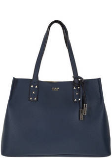 Вместительная синяя сумка с дополнительной сумкой Guess
