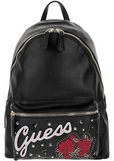 Городской рюкзак с вышивкой на двухзамковой молнии Guess