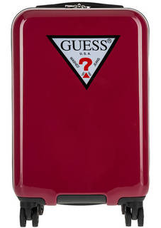 Маленький пластиковый чемодан на колесах Guess