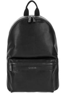 Городской рюкзак черного цвета с карманами Guess