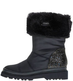 Утепленные полусапоги синего цвета Guess