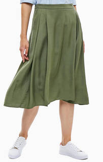 Расклешенная юбка цвета хаки Marc Opolo