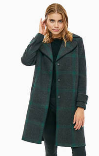 Пальто в клетку с высоким содержание шерсти Armani Exchange