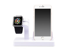 Аксессуар Док-станция Gurdini Smart Apple Watch + Lightning Connector White 903285