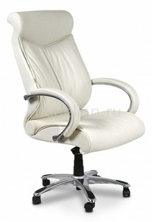 Кресло для руководителя Chairman 420 белый/хром, черный