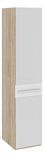 Шкаф для белья Ларго СМ-181.07.002 дуб сонома/белый глянец Мебель Трия
