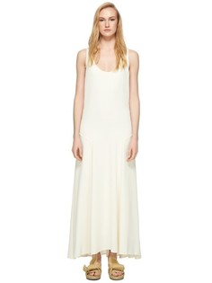 Белое платье-макси с декором Theory