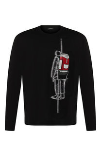 Хлопковый лонгслив с принтом Z Zegna