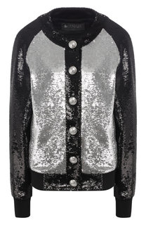Бомбер с пайетками на кнопках Balmain
