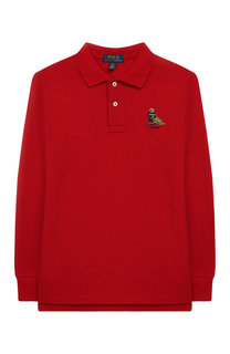 Хлопковое поло с длинными рукавами Polo Ralph Lauren