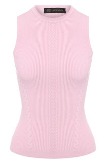 Однотонный топ из вискозы Versace