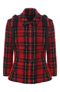 Двубортный жакет в клетку Simone Rocha