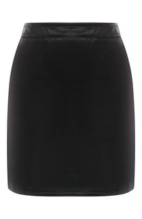 Кожаная мини-юбка на молнии Saint Laurent
