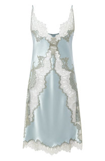 Шелковая сорочка с кружевной отделкой Carine Gilson