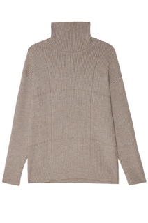 Серый трикотажный свитер oversize Laroom