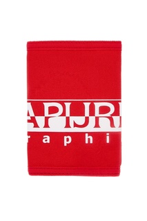 Красный кошелек с принтом Napapijri