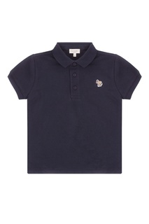 Черное хлопковое поло Paul Smith Junior