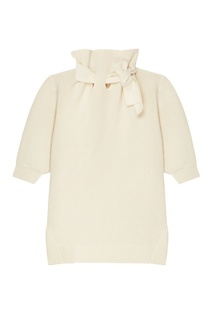 Белый вязаный джемпер Self Portrait