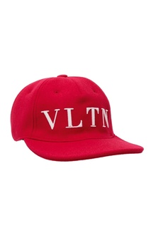Розовая шерстяная бейсболка Valentino