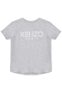 Серая футболка с логотипом Kenzo