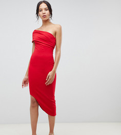 Асимметричное облегающее платье City Goddess Tall - Красный