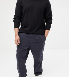 Суженные книзу чиносы с защипами Only & Sons - Темно-синий