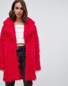 Плюшевое пальто Minimum - Красный