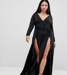 Черное платье макси Missguided Plus - Черный