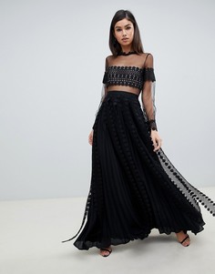 Приталенное платье макси Forever Unique - Черный