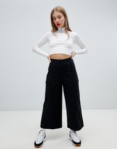 Кюлоты с карманами ASOS DESIGN - Черный