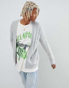 Светло-серый пушистый кардиган ASOS DESIGN - Серый