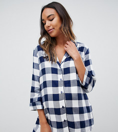 Рубашка в клетку ASOS DESIGN Maternity mix & match - Темно-синий