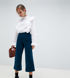 Широкие вельветовые брюки Vero Moda Petite - Синий