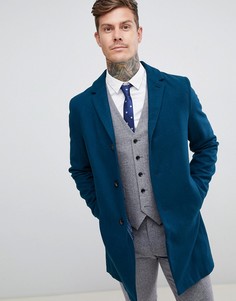 Классическое пальто с добавлением шерсти Harry Brown premium - Синий