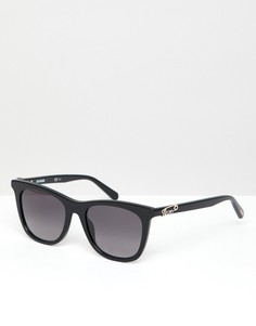Черные квадратные солнцезащитные очки LOVE Moschino - Черный