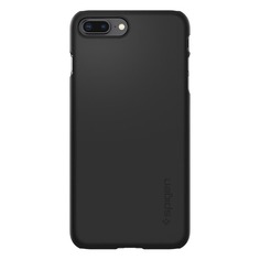 Чехол (клип-кейс) Spigen Thin Fit, для Apple iPhone 7 Plus/8 Plus, черный [055cs22238] Noname