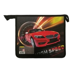 Папка для тетрадей Silwerhof 671904 Скорость A5 240х205х40мм 1отд. пласт./лам.карт. на молнии