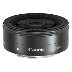 Объектив CANON 22mm f/2 EF-M STM, Canon EF-M, черный [5985b005]