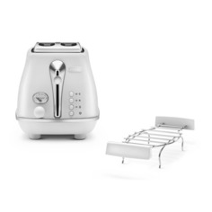 Тостер DELONGHI CT0E2103.W, белый [230120023] Delonghi