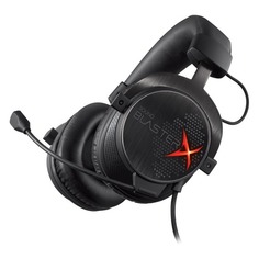 Наушники с микрофоном CREATIVE Sound BlasterX H7, 70GH031000000, мониторы, черный / серебристый [70gh033000000/70gh033000001]