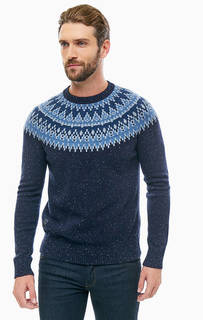 Синий шерстяной джемпер с круглым вырезом Napapijri