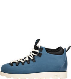 Синие резиновые ботинки с дополнительными шнурками Native