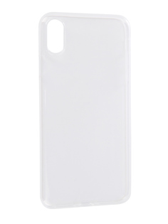 Аксессуар Чехол BROSCO Silicone для APPLE iPhone XS Max Transparent IPXSM-TPU-TRANSPARENT