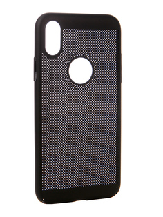 Аксессуар Чехол BROSCO Perforated для APPLE iPhone X Black IPX-HOLE-BLACK