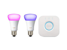 Лампочка Philips Hue White and Color Ambiance Starter E27 (2 шт) + блок управления